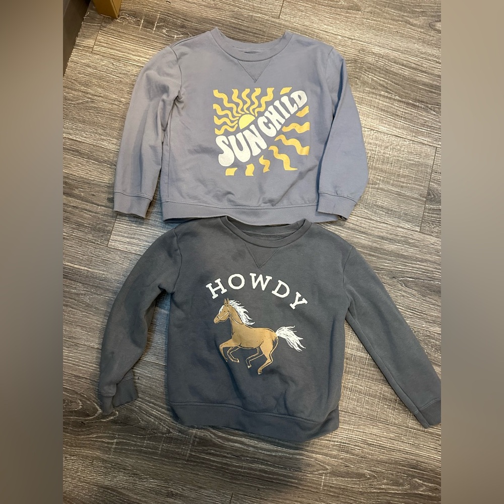 Lauren Conrad Little Co. Kids 5T Graphic Sweatshirts - Sun Child & Howdy